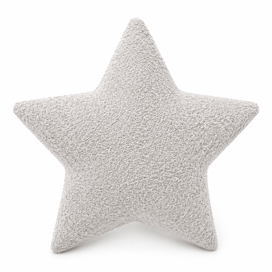 MeowBaby Deko-Kissen Stern - Soft Bouclé Edition