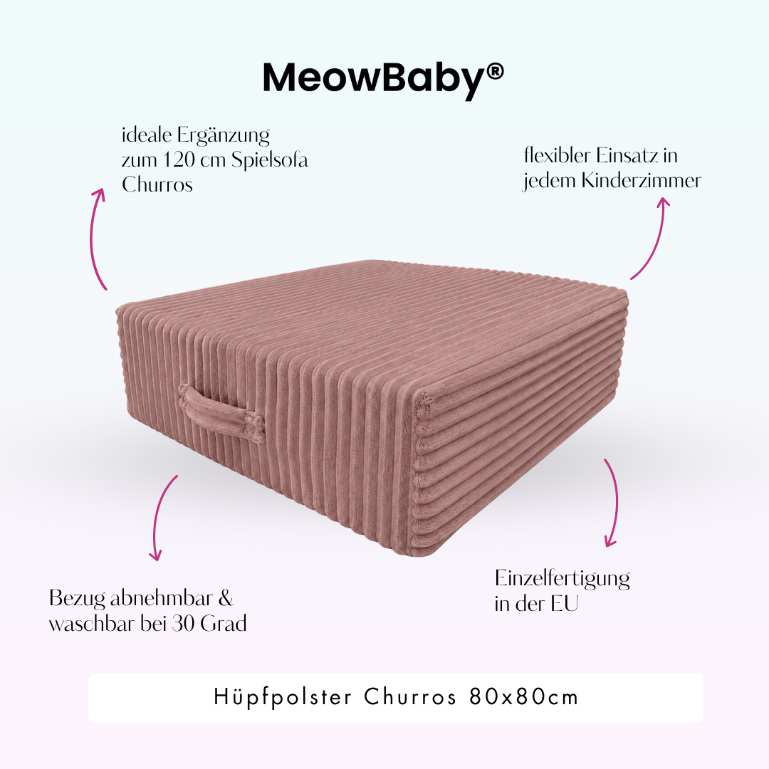 MeowBaby Hüpfpolster Churros - 60x60cm
