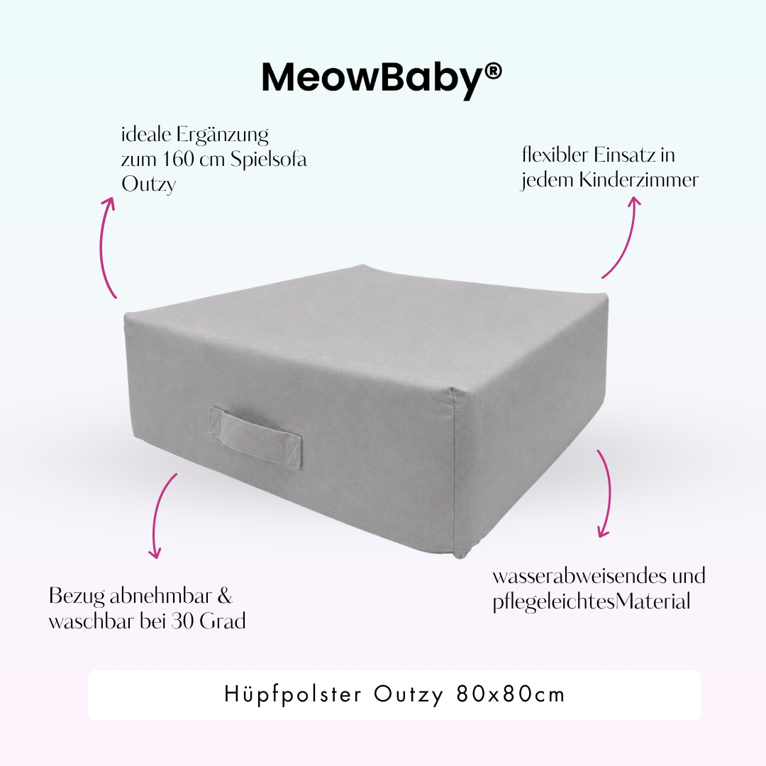 MeowBaby Hüpfpolster Outzy - 80x80cm