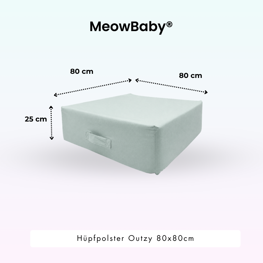 MeowBaby Hüpfpolster Outzy - 80x80cm