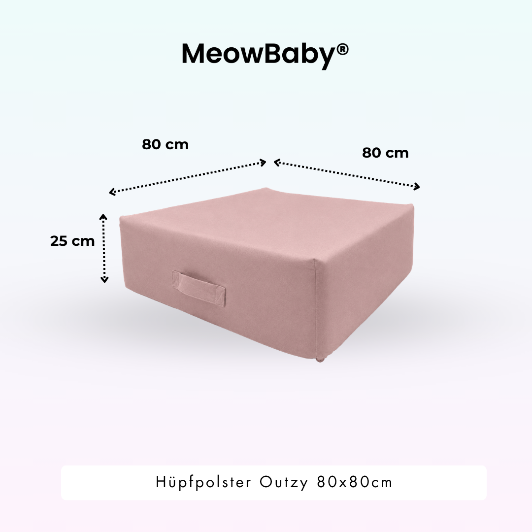 MeowBaby Hüpfpolster Outzy - 80x80cm