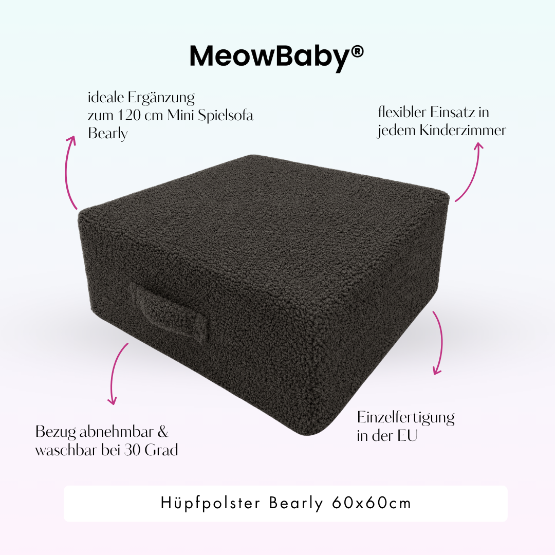 MeowBaby Hüpfpolster Bearly - 60x60cm
