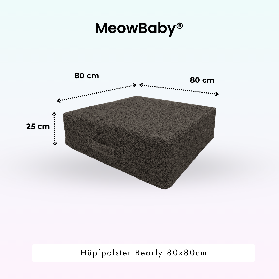 MeowBaby Hüpfpolster Bearly - 80x80cm