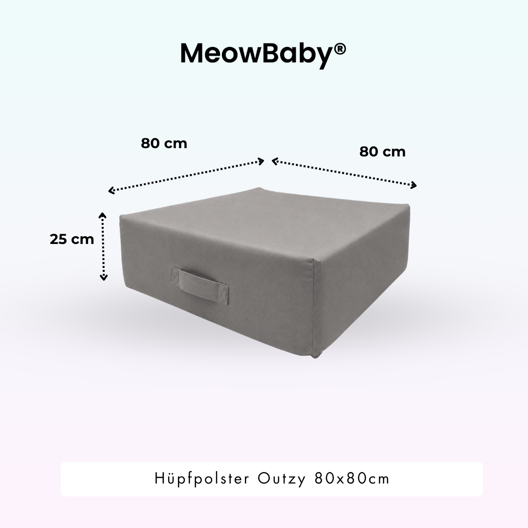 MeowBaby Hüpfpolster Outzy - 80x80cm