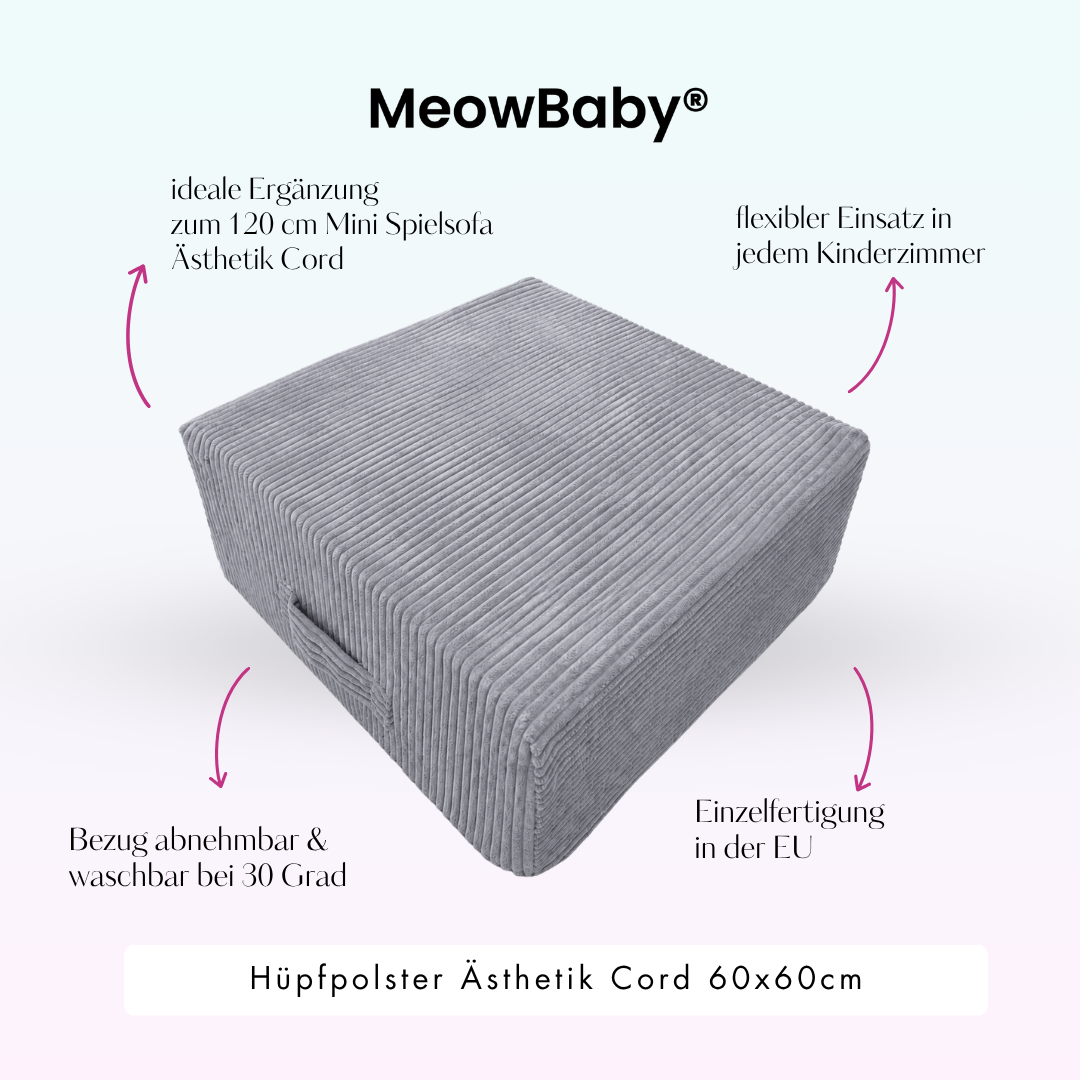 MeowBaby Hüpfpolster Ästhetik - 60x60cm