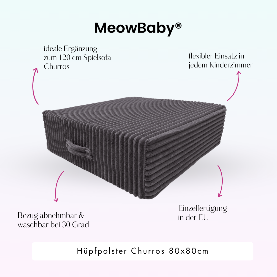 MeowBaby Hüpfpolster Churros - 60x60cm