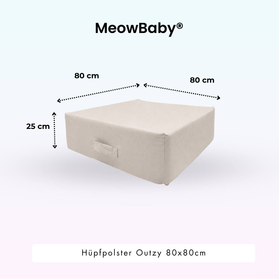 MeowBaby Hüpfpolster Outzy - 80x80cm