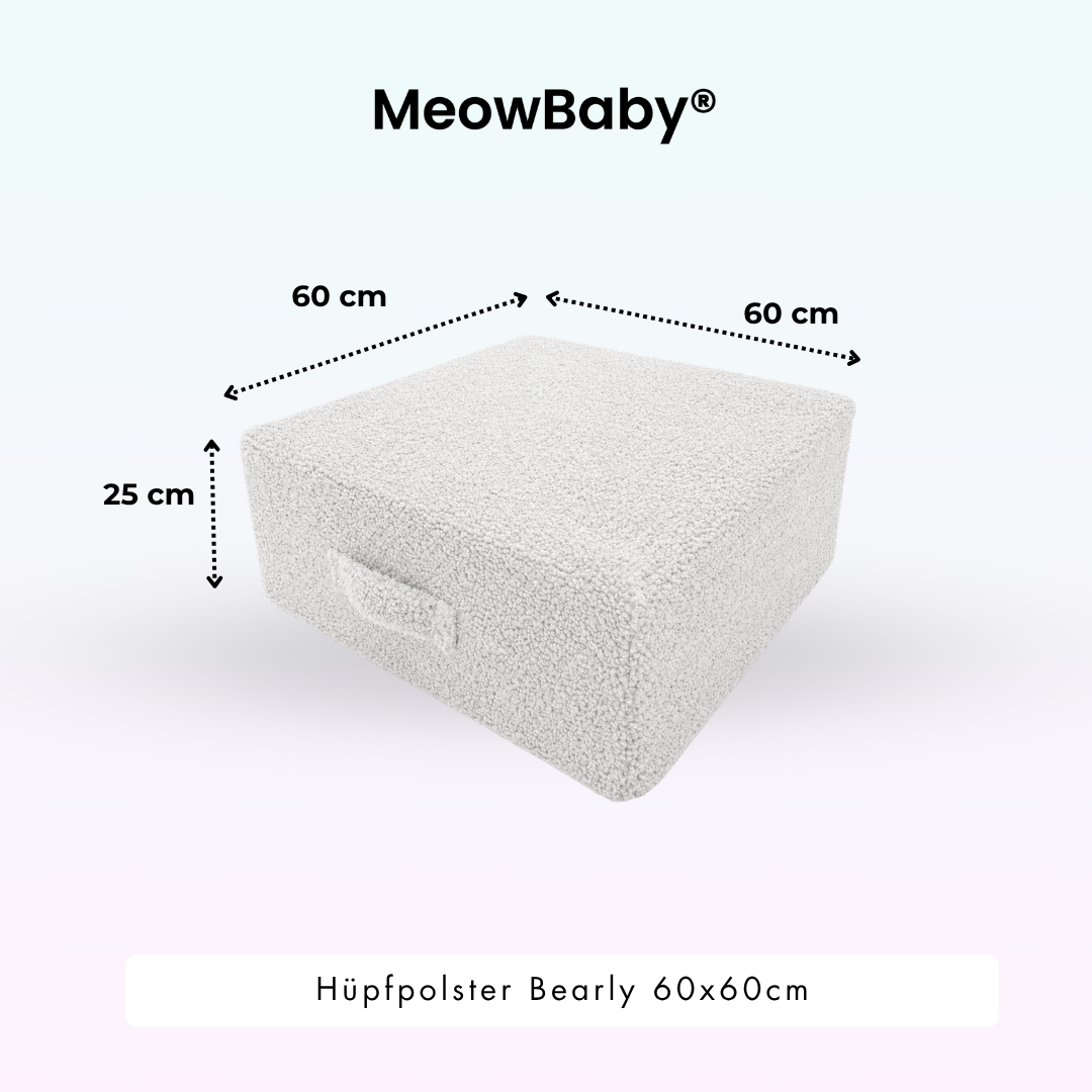 MeowBaby Hüpfpolster Bearly - 60x60cm