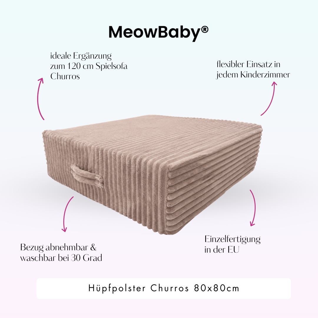 MeowBaby Hüpfpolster Churros - 60x60cm