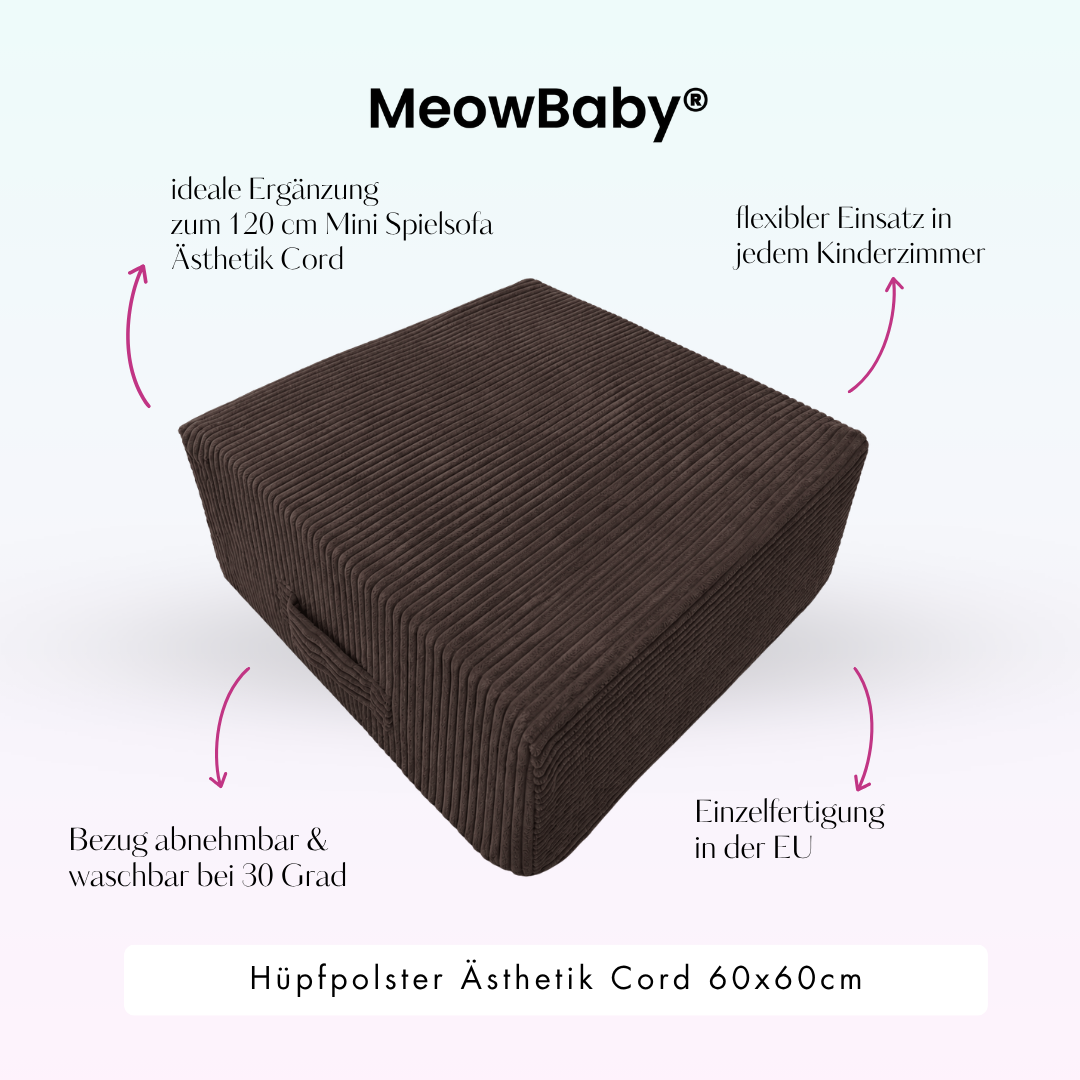 MeowBaby Hüpfpolster Ästhetik - 60x60cm