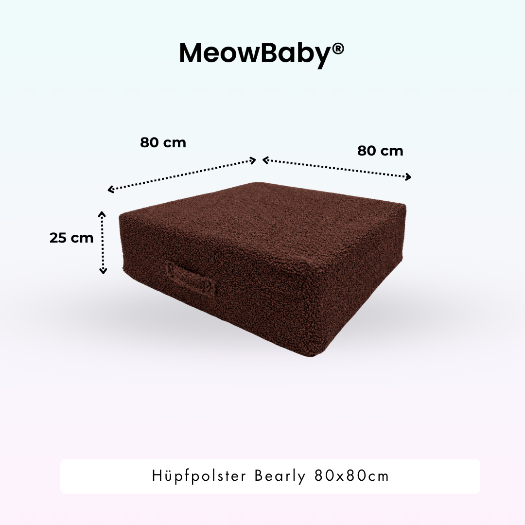 MeowBaby Hüpfpolster Bearly - 80x80cm