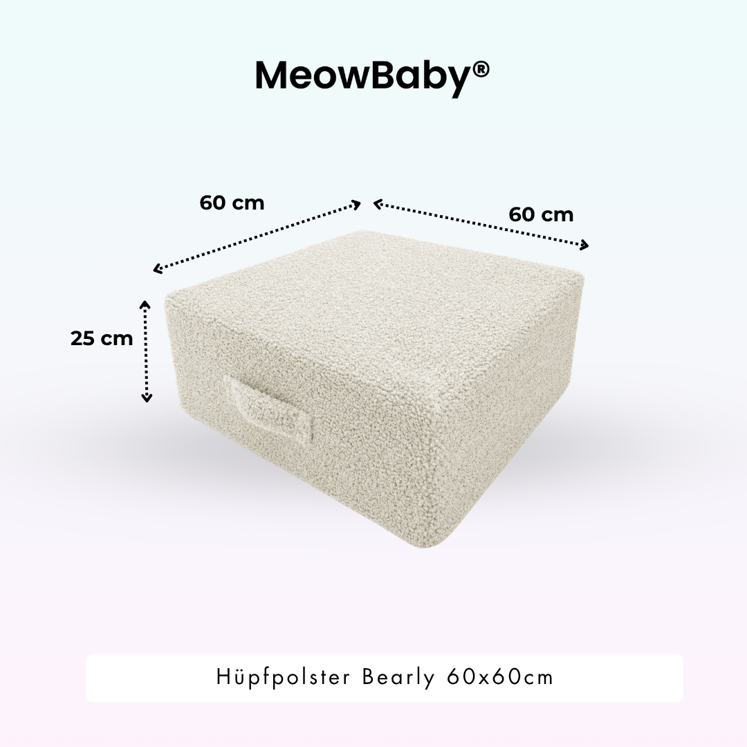 MeowBaby Hüpfpolster Bearly - 60x60cm