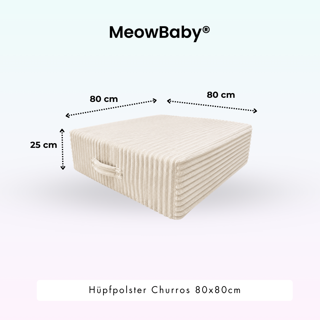 MeowBaby Hüpfpolster Churros - 60x60cm