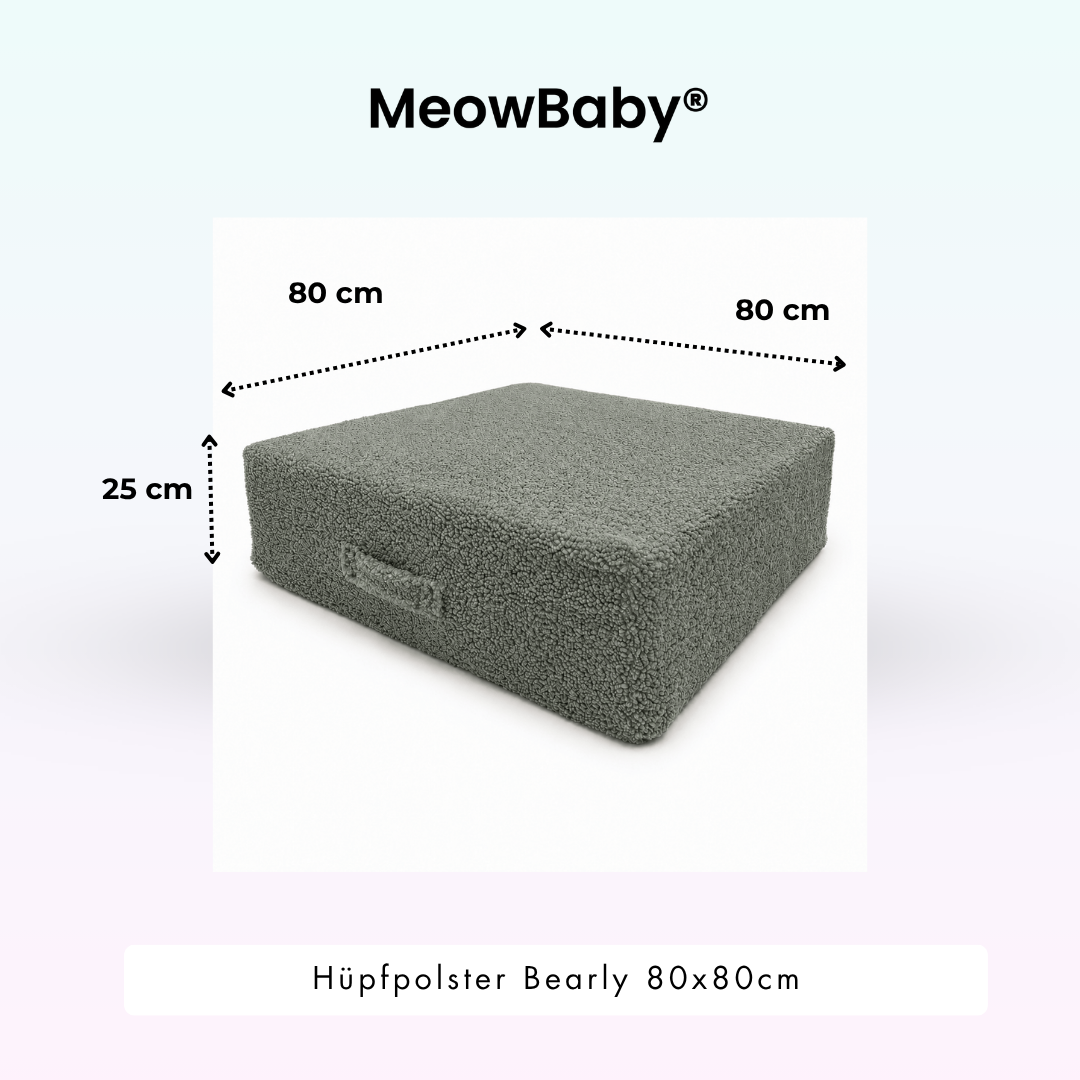 MeowBaby Hüpfpolster Bearly - 80x80cm