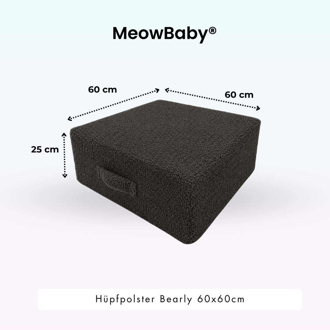MeowBaby Hüpfpolster Bearly - 60x60cm