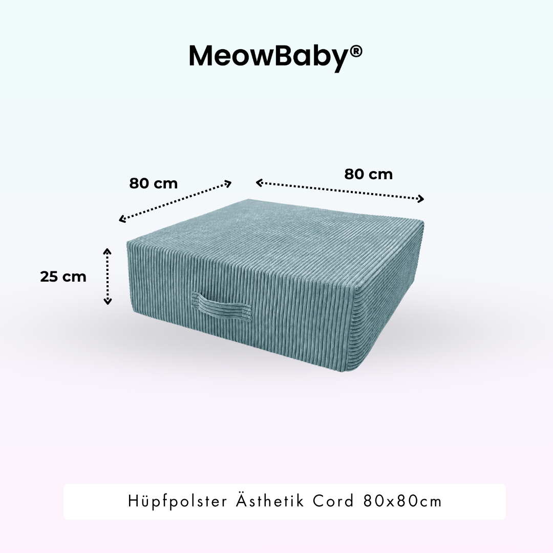 MeowBaby Hüpfpolster Ästhetik - 80x80xcm