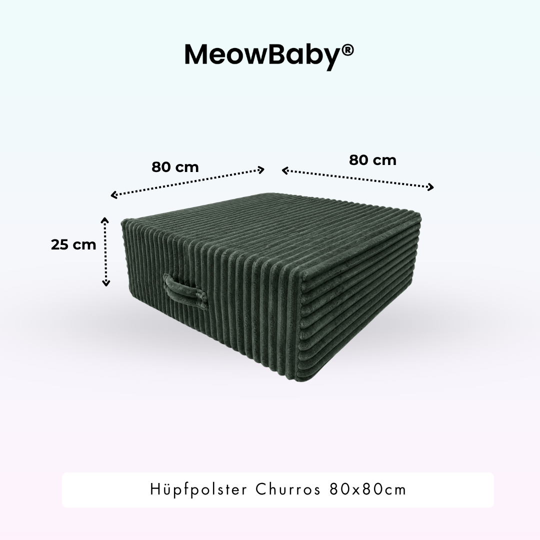 MeowBaby Hüpfpolster Churros - 80x80cm