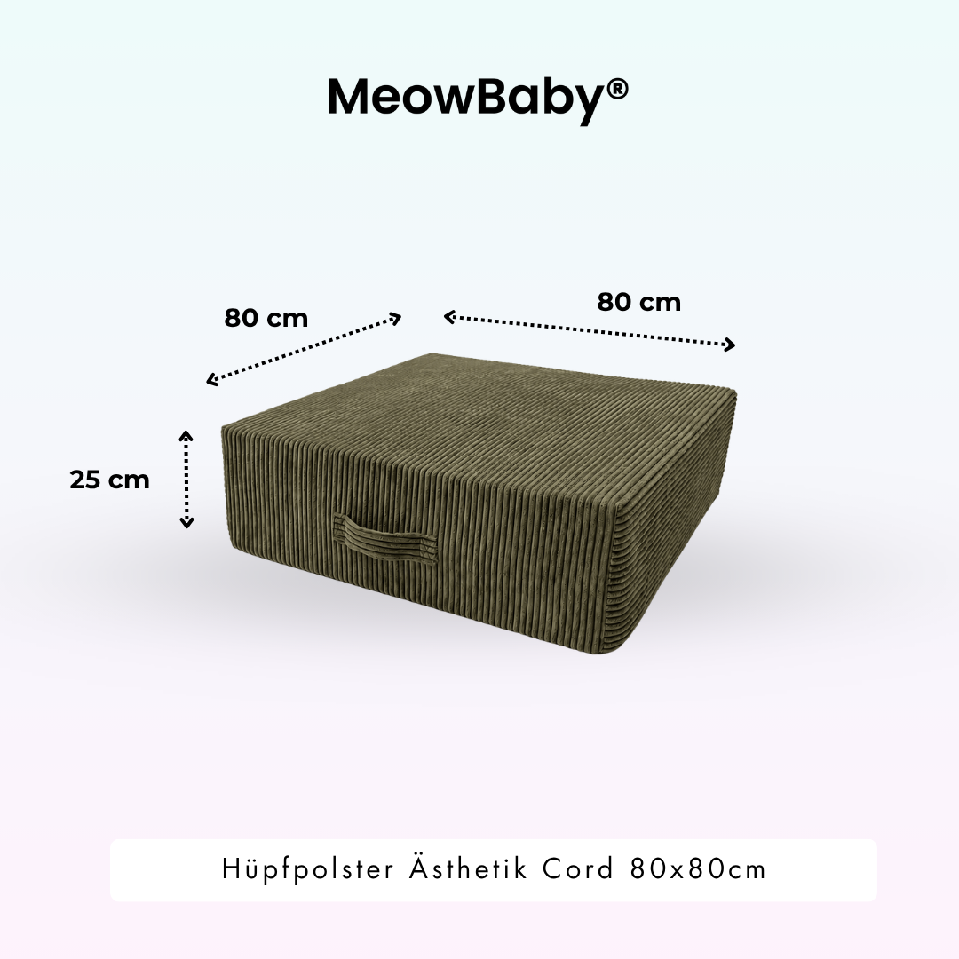 MeowBaby Hüpfpolster Ästhetik - 80x80xcm