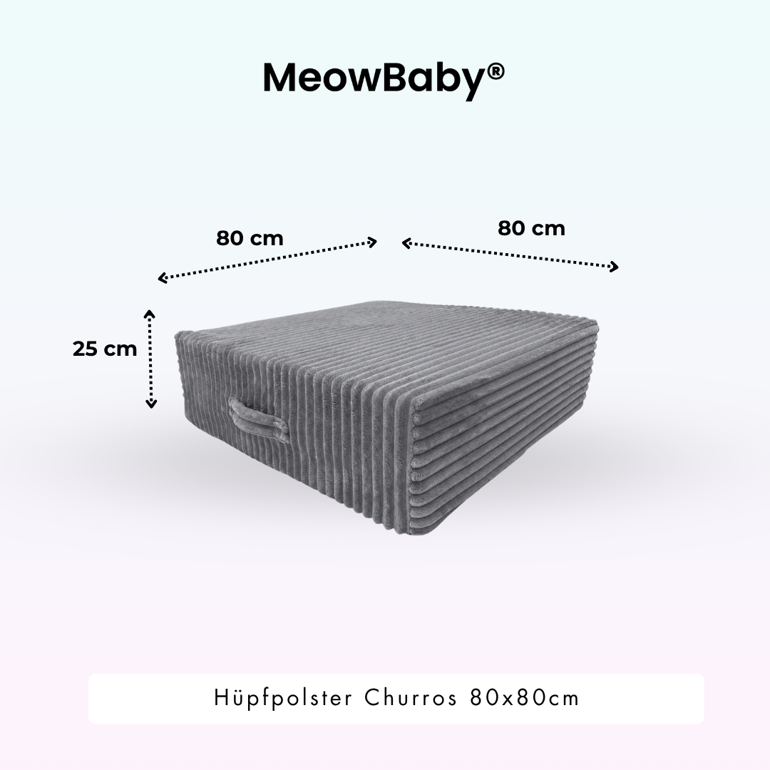 MeowBaby Hüpfpolster Churros - 60x60cm