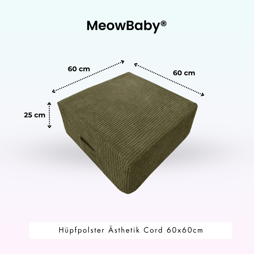 MeowBaby Hüpfpolster Ästhetik - 60x60cm