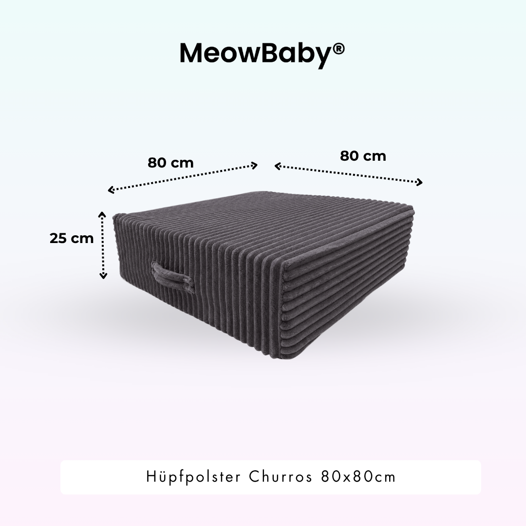MeowBaby Hüpfpolster Churros - 60x60cm