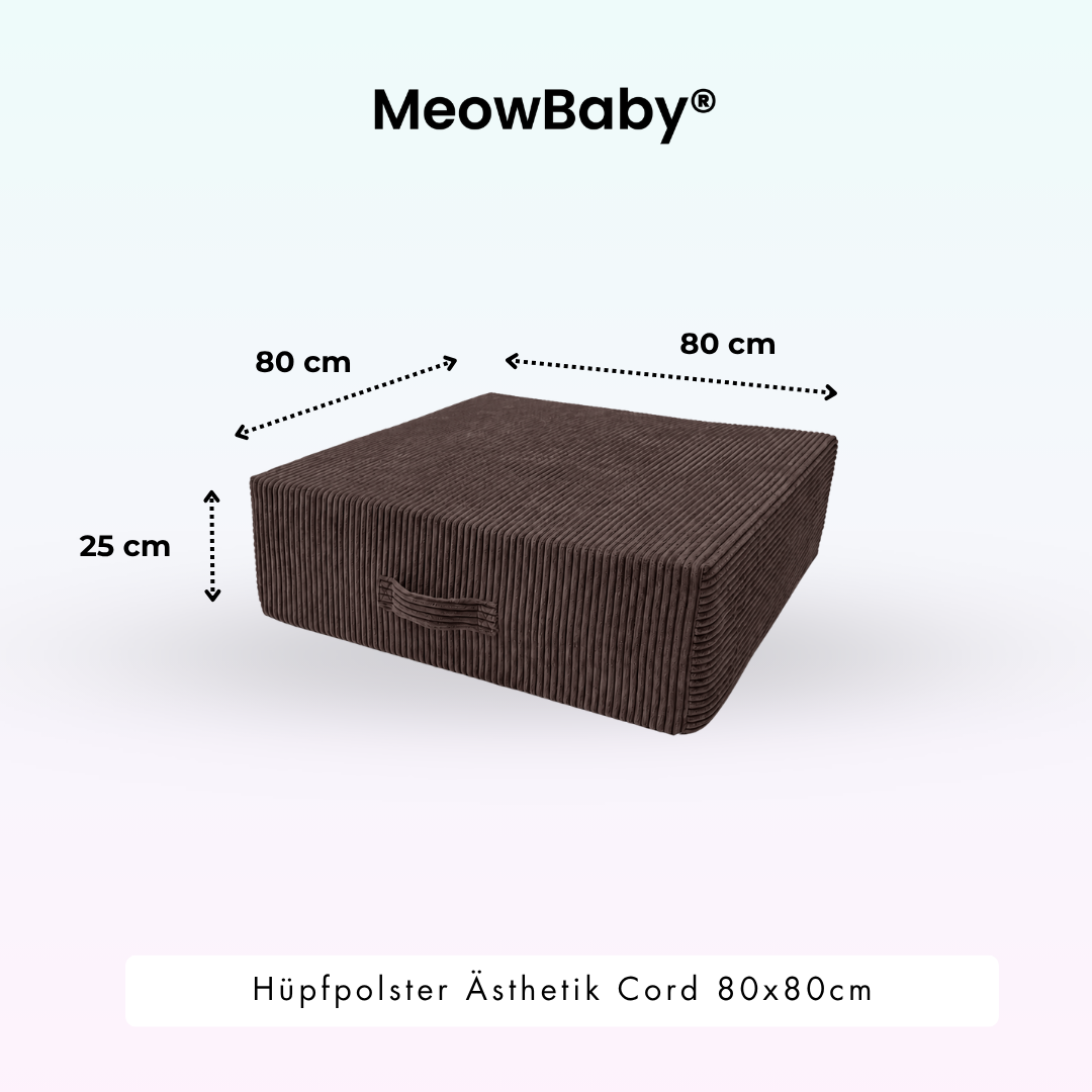 MeowBaby Hüpfpolster Ästhetik - 80x80xcm