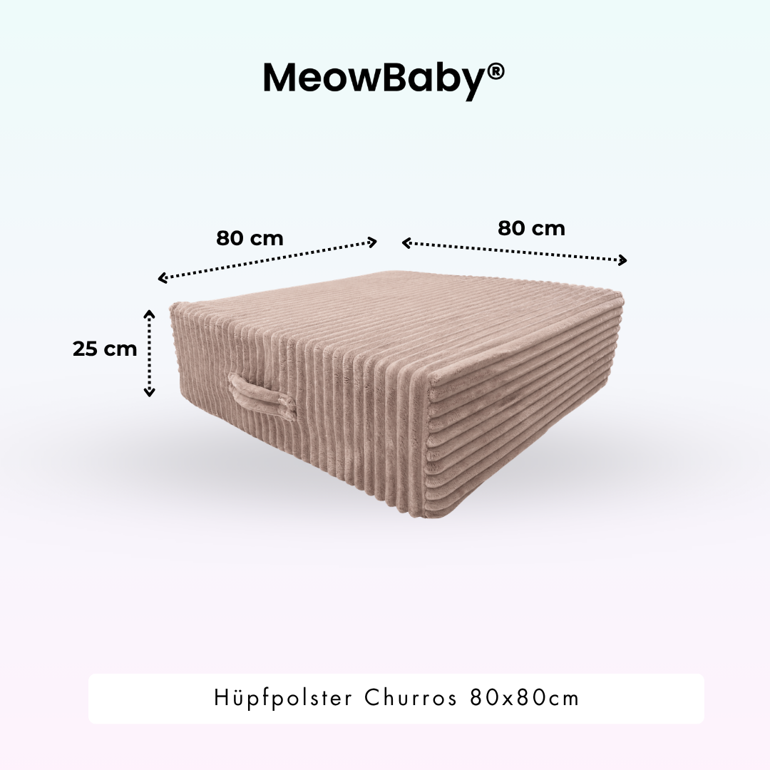 MeowBaby Hüpfpolster Churros - 60x60cm