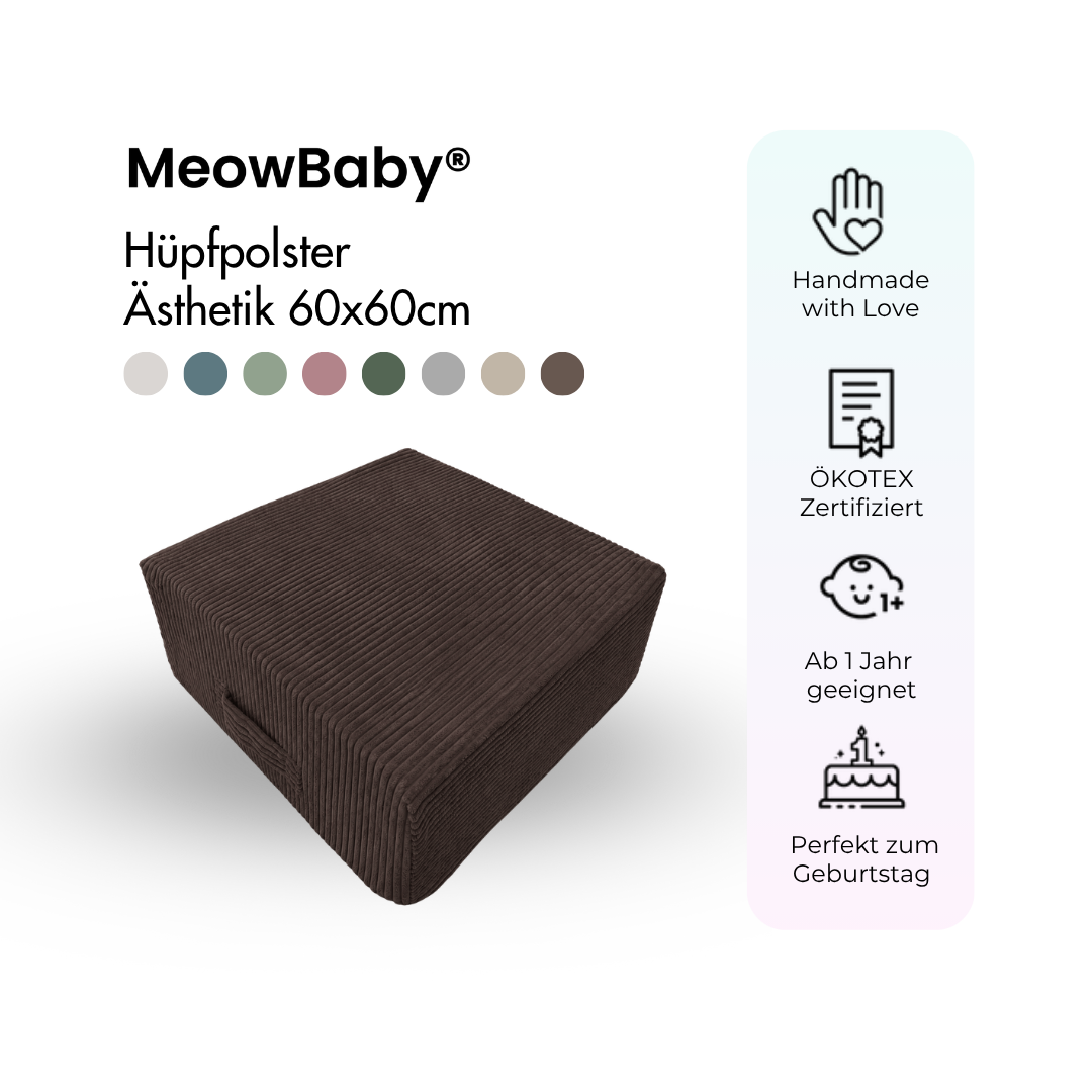 MeowBaby Hüpfpolster Ästhetik - 60x60cm