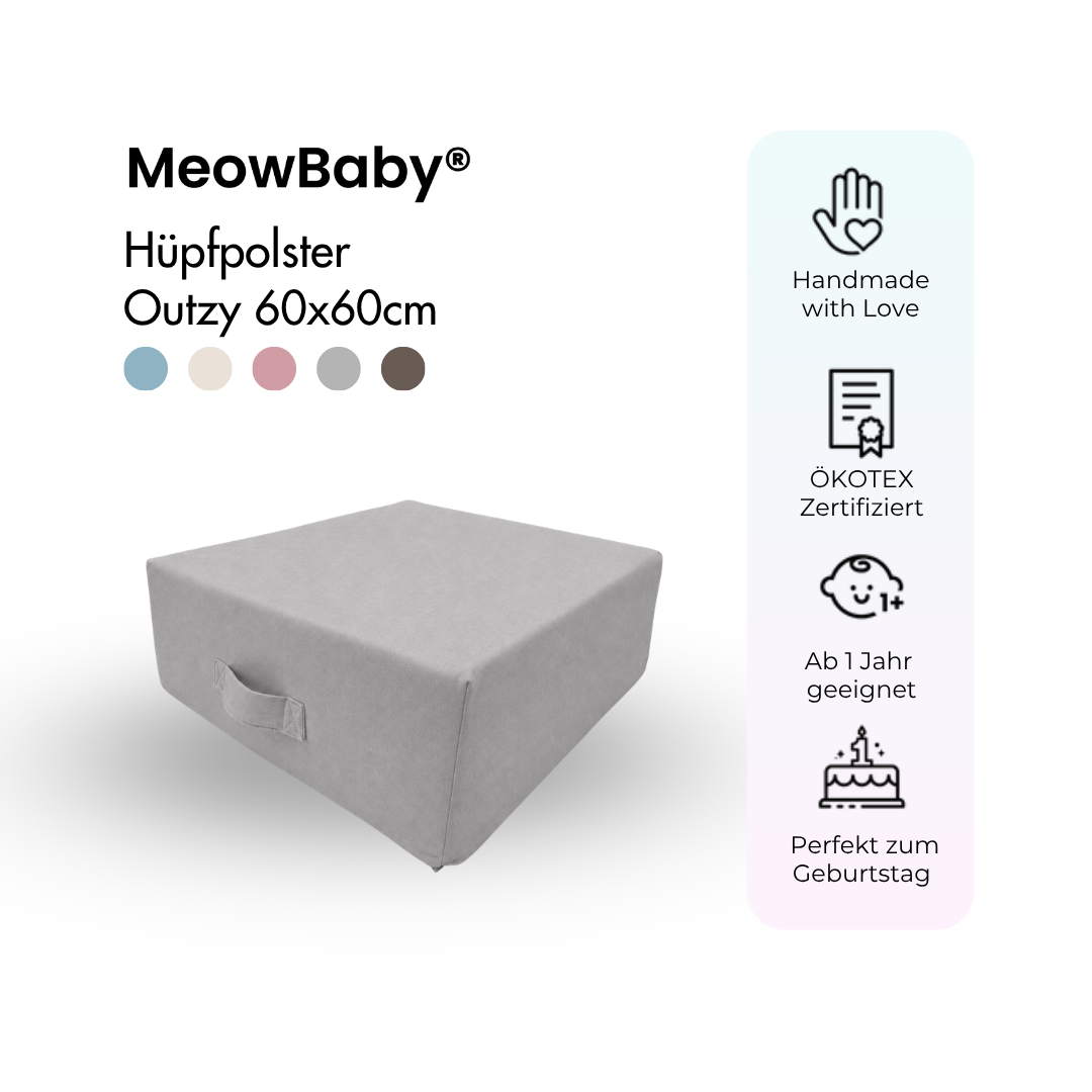 MeowBaby Hüpfpolster Outzy - 60x60 cm