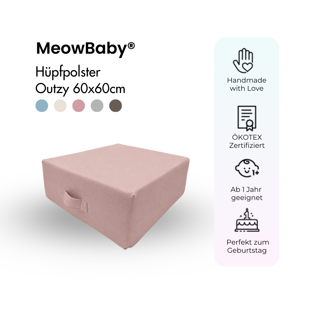 MeowBaby Hüpfpolster Outzy - 60x60 cm