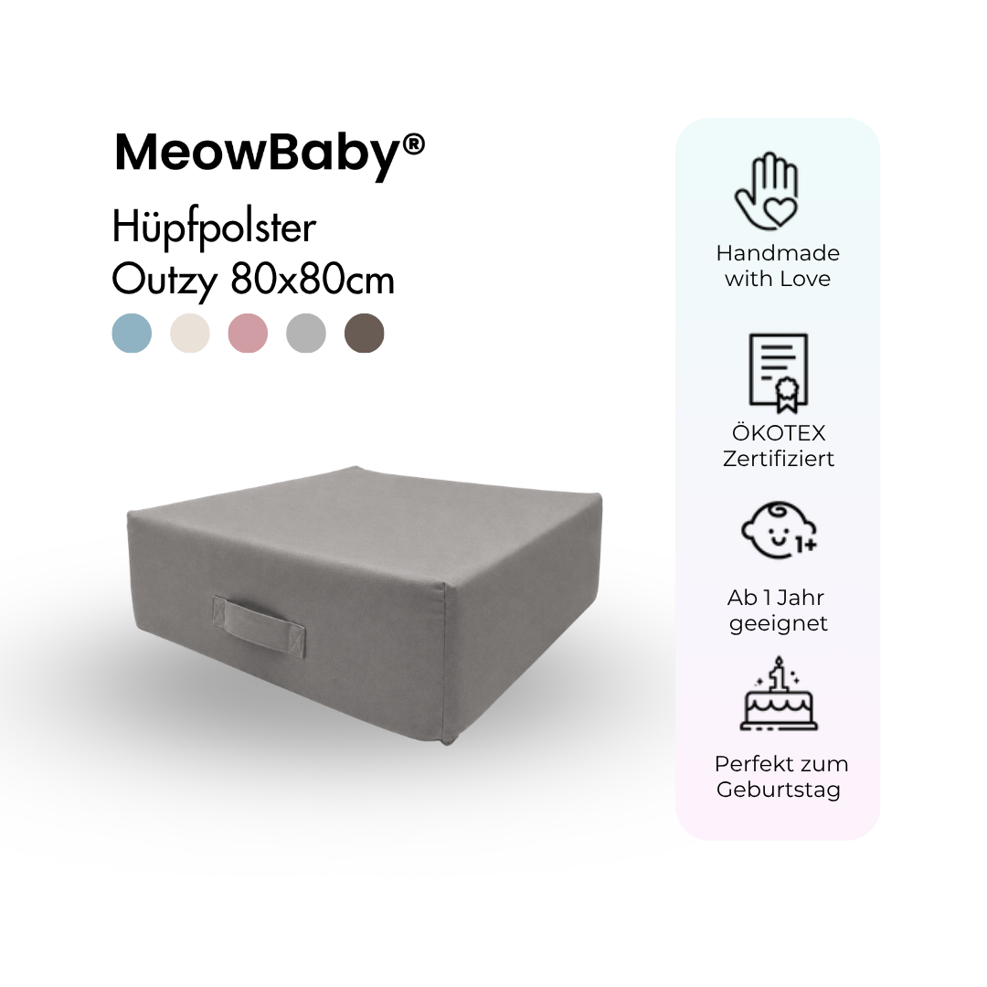 MeowBaby Hüpfpolster Outzy - 80x80cm