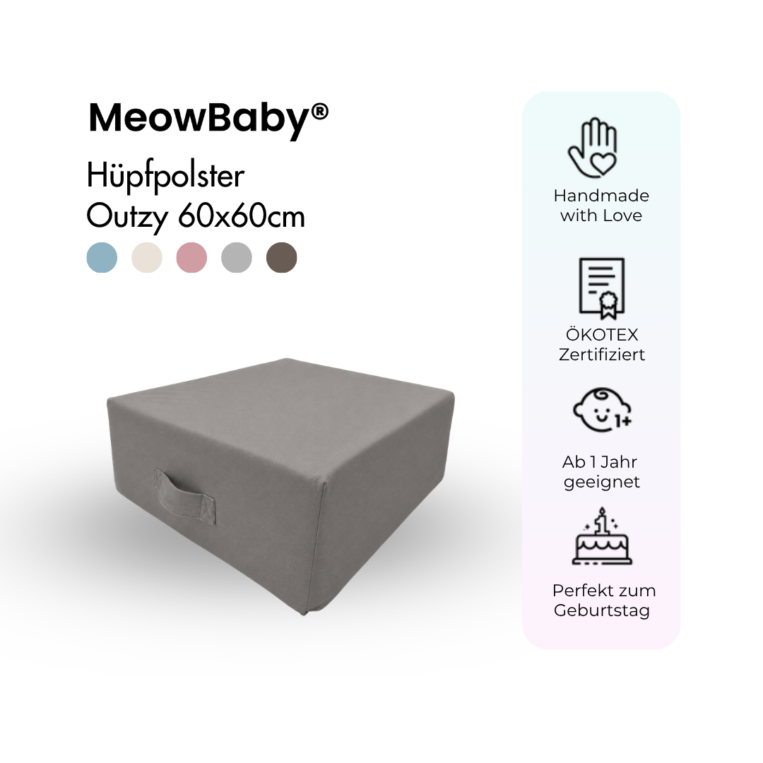 MeowBaby Hüpfpolster Outzy - 60x60 cm