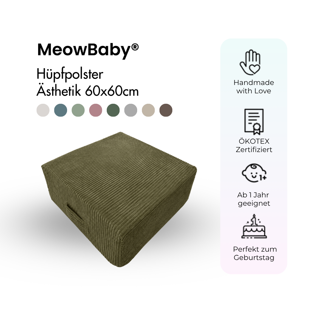 MeowBaby Hüpfpolster Ästhetik - 60x60cm