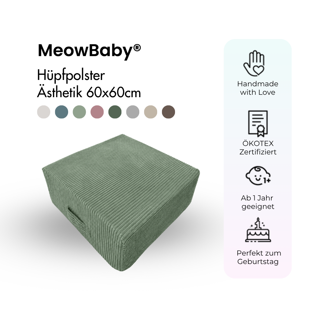 MeowBaby Hüpfpolster Ästhetik - 60x60cm