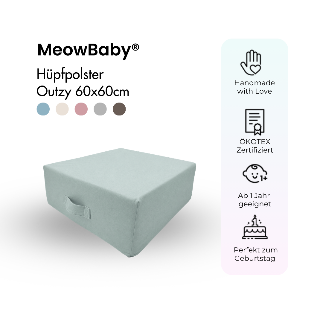 MeowBaby Hüpfpolster Outzy - 60x60 cm