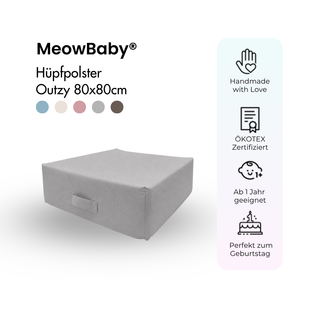 MeowBaby Hüpfpolster Outzy - 80x80cm