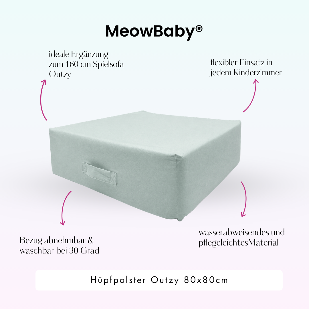 MeowBaby Hüpfpolster Outzy - 80x80cm