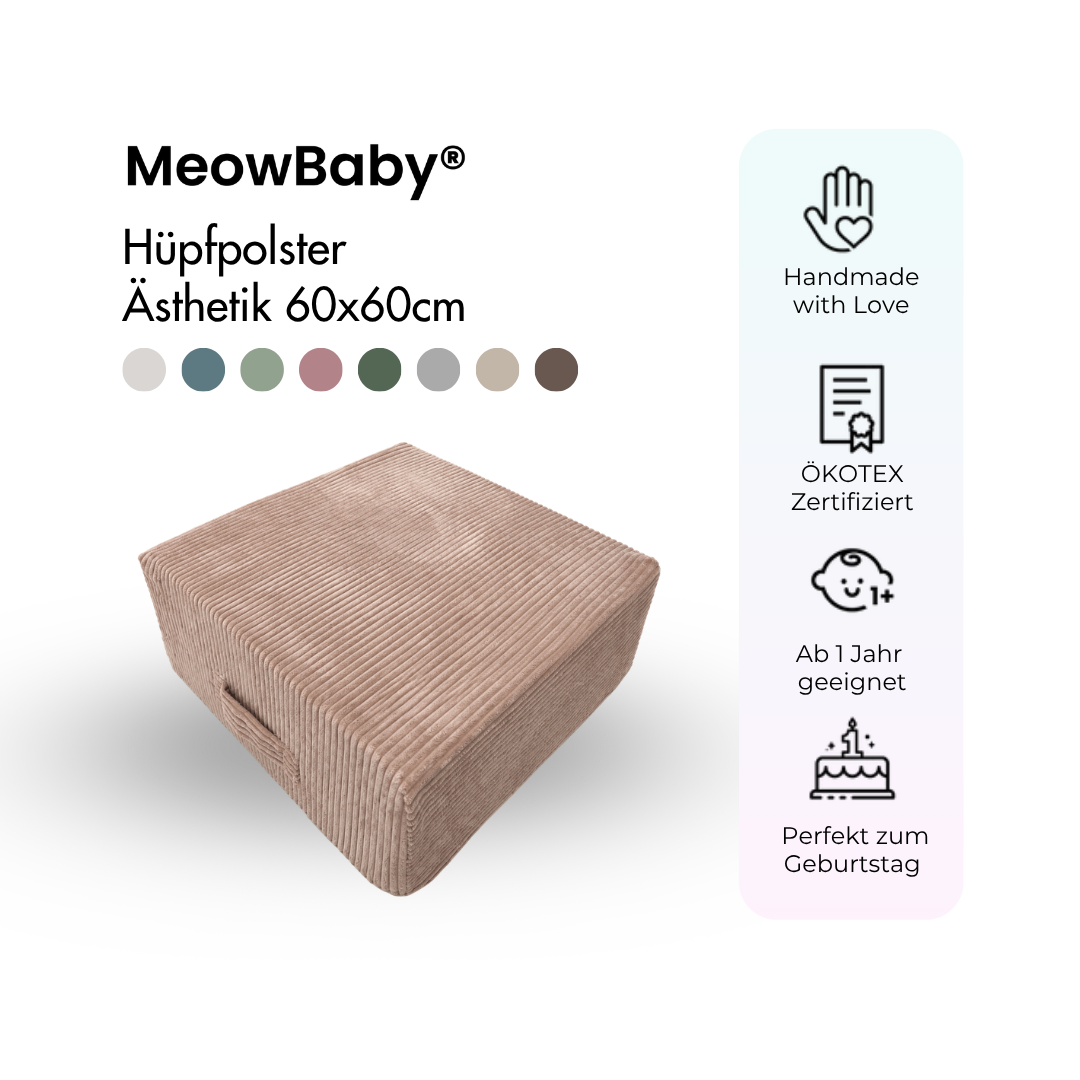 MeowBaby Hüpfpolster Ästhetik - 60x60cm