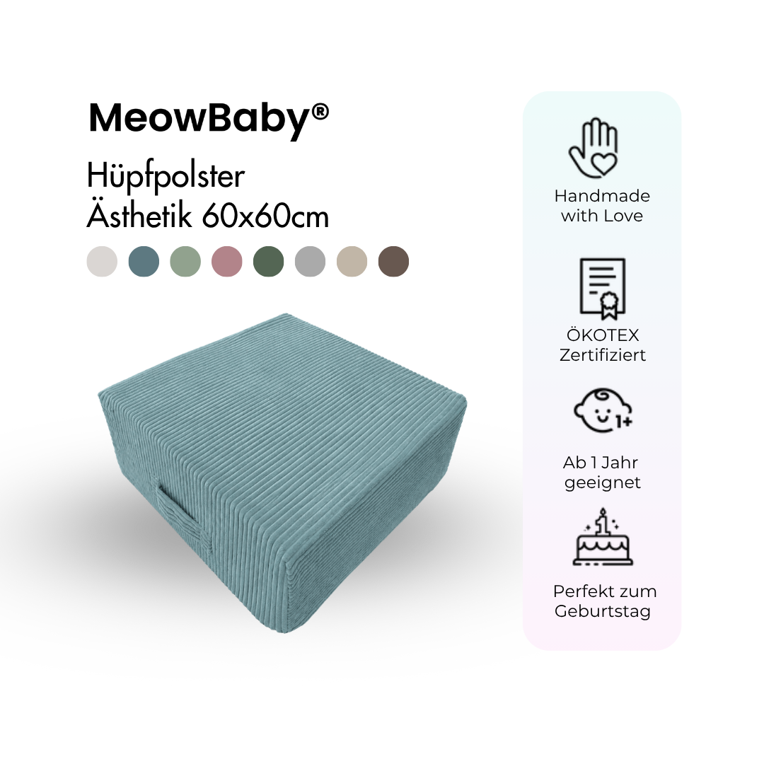MeowBaby Hüpfpolster Ästhetik - 60x60cm