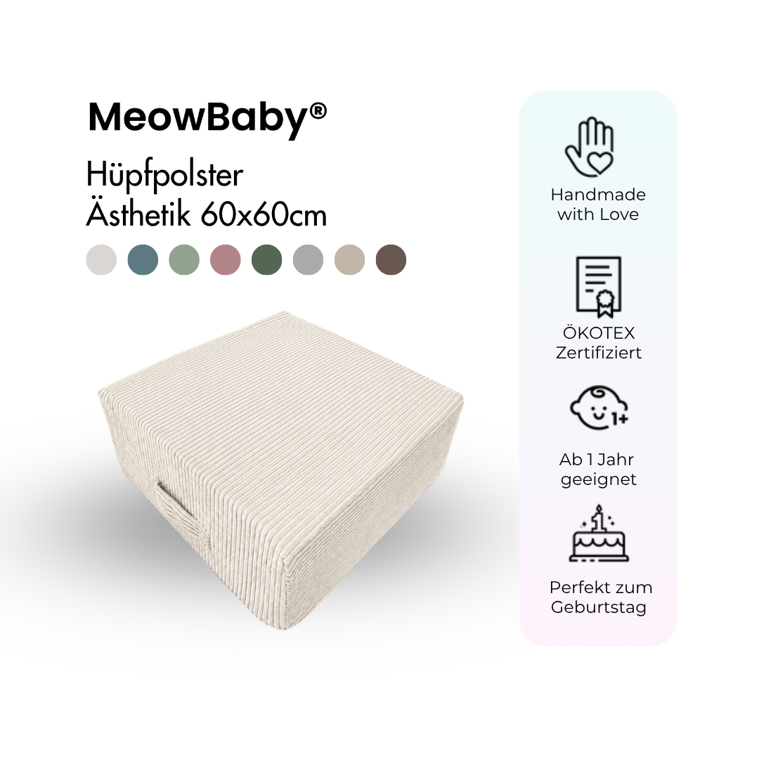 MeowBaby Hüpfpolster Ästhetik - 60x60cm