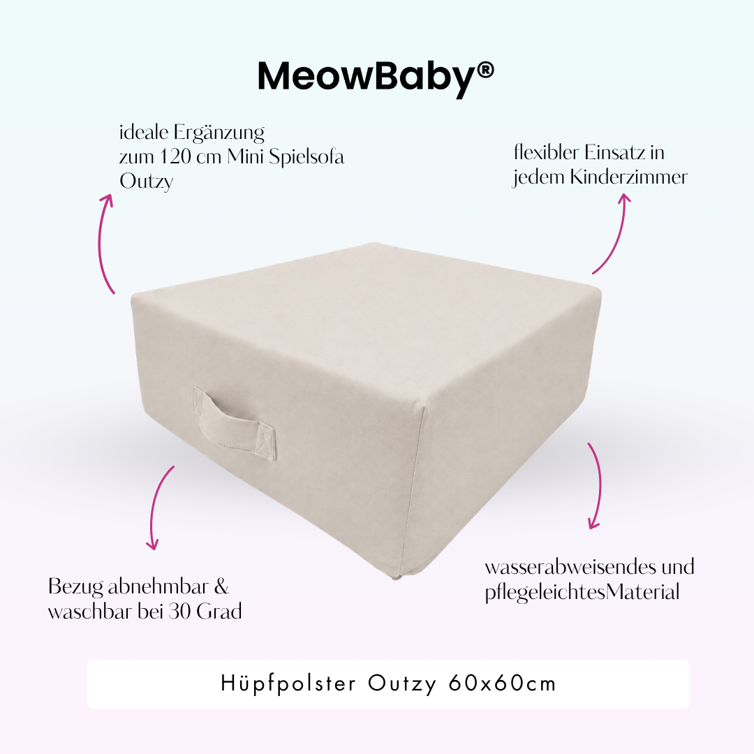 MeowBaby Hüpfpolster Outzy - 60x60 cm