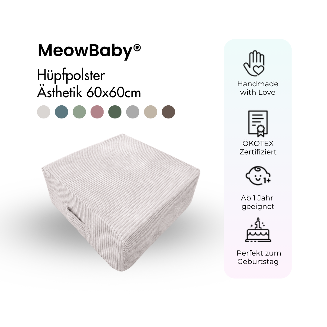 MeowBaby Hüpfpolster Ästhetik - 60x60cm
