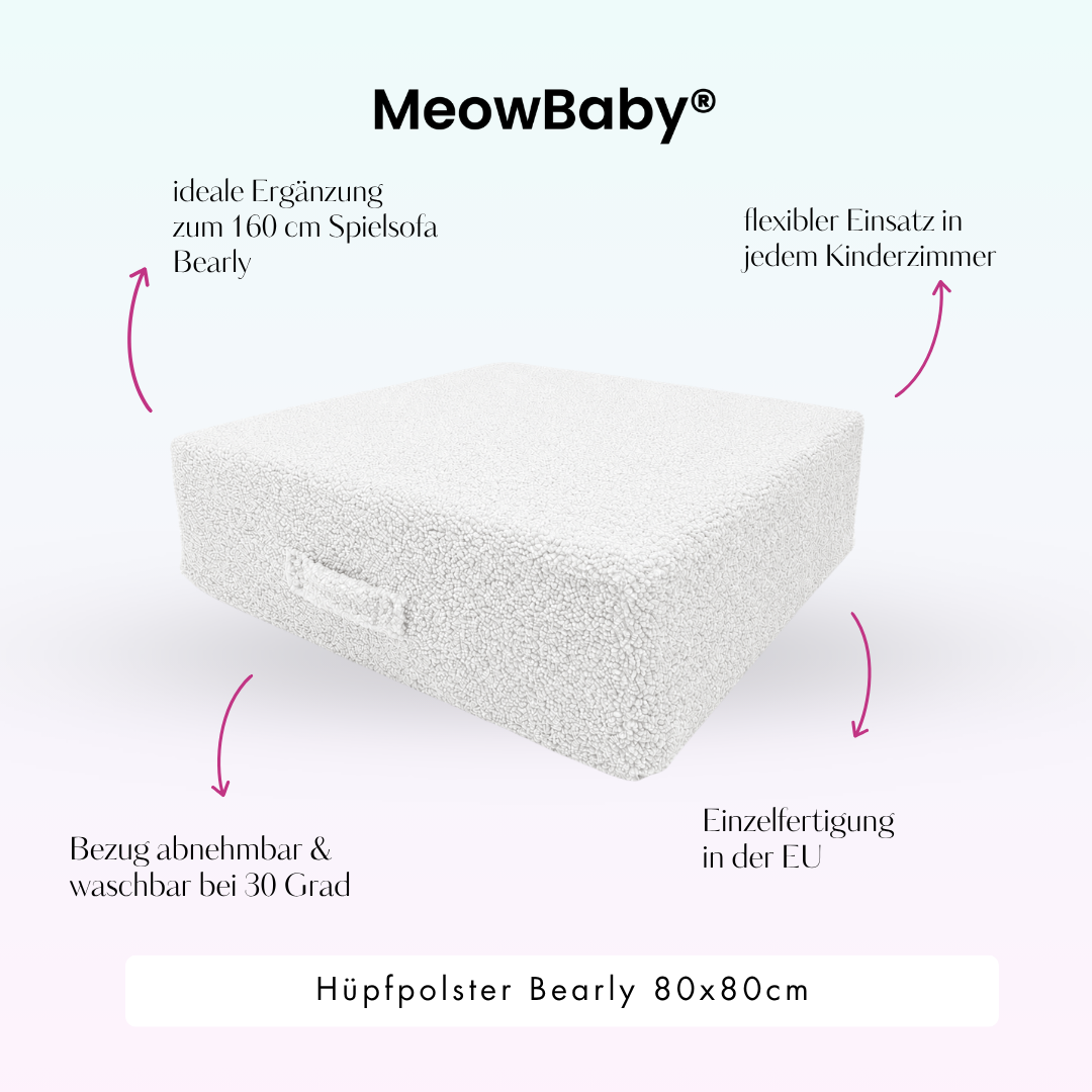 MeowBaby Hüpfpolster Bearly - 80x80cm