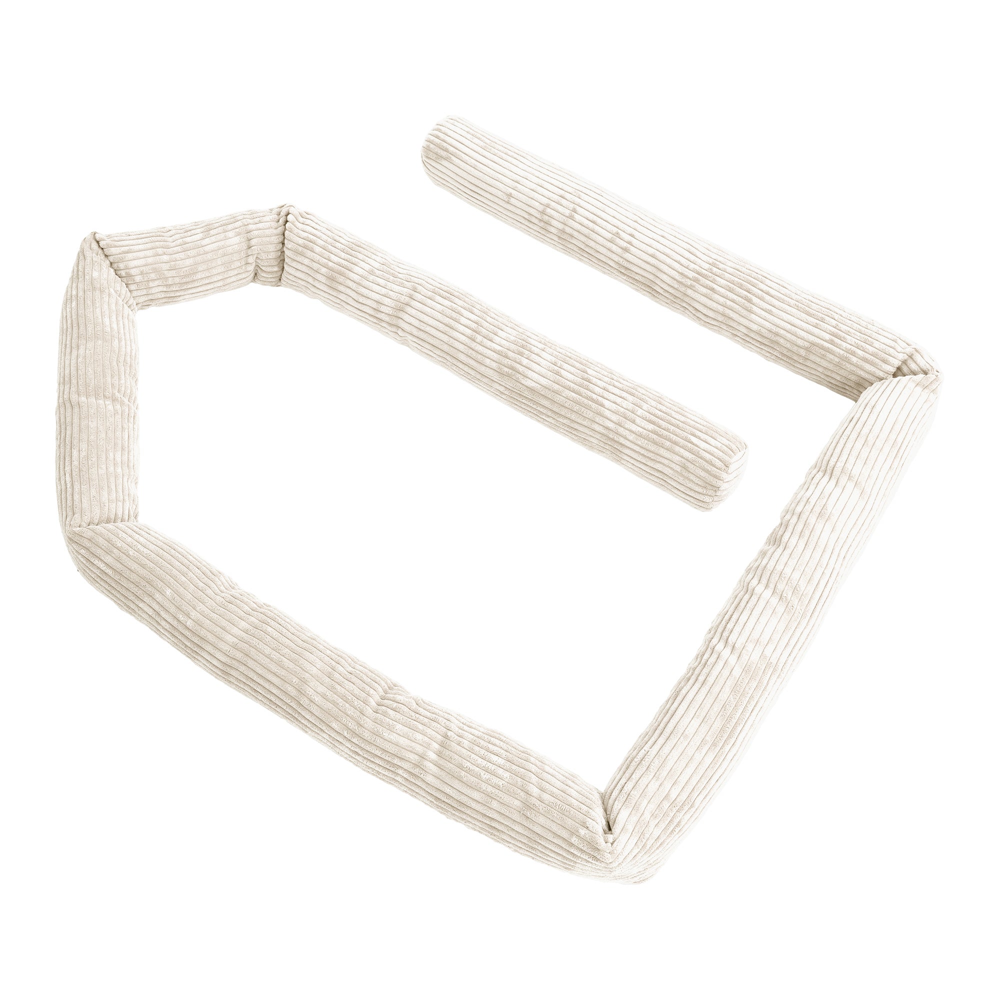 MeowBaby Bettschlange Cord, 3 m - Ästhetik vanilla