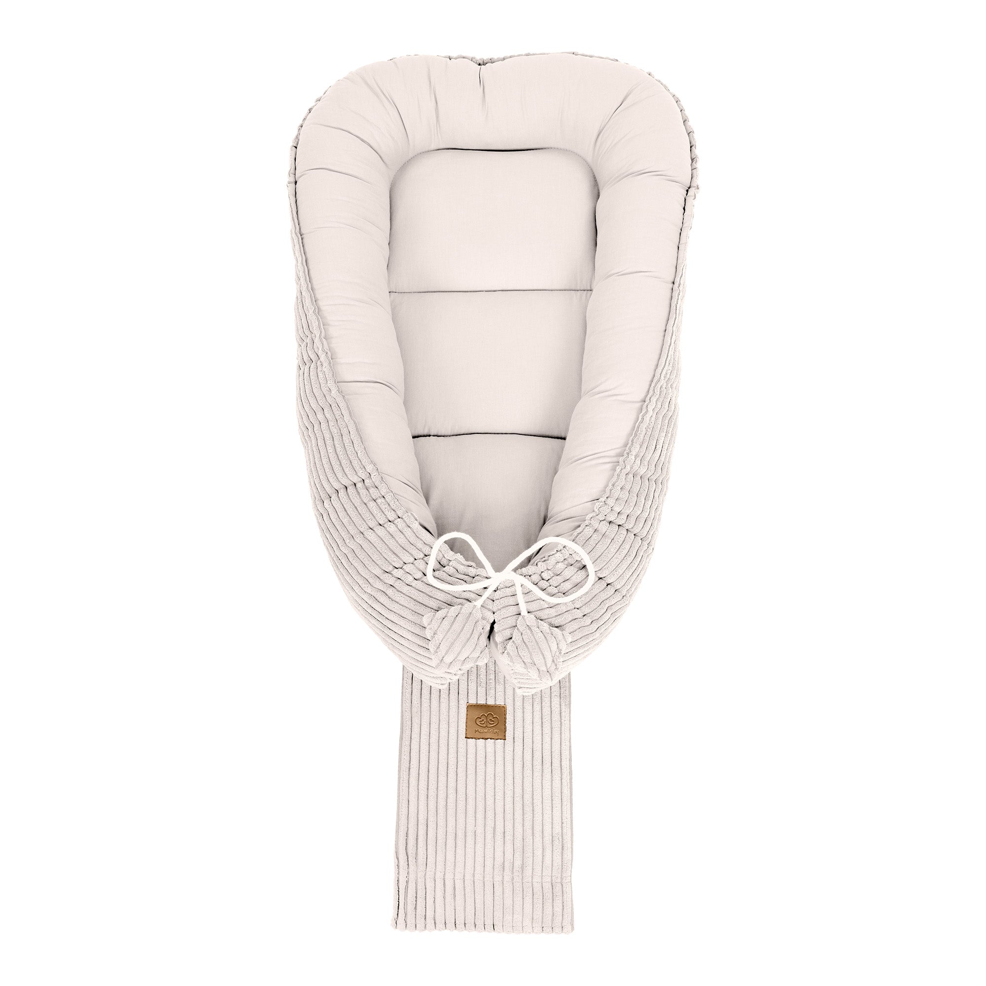 MeowBaby Babynestchen Cord für Neugeborene - Ästhetik ecru/beige