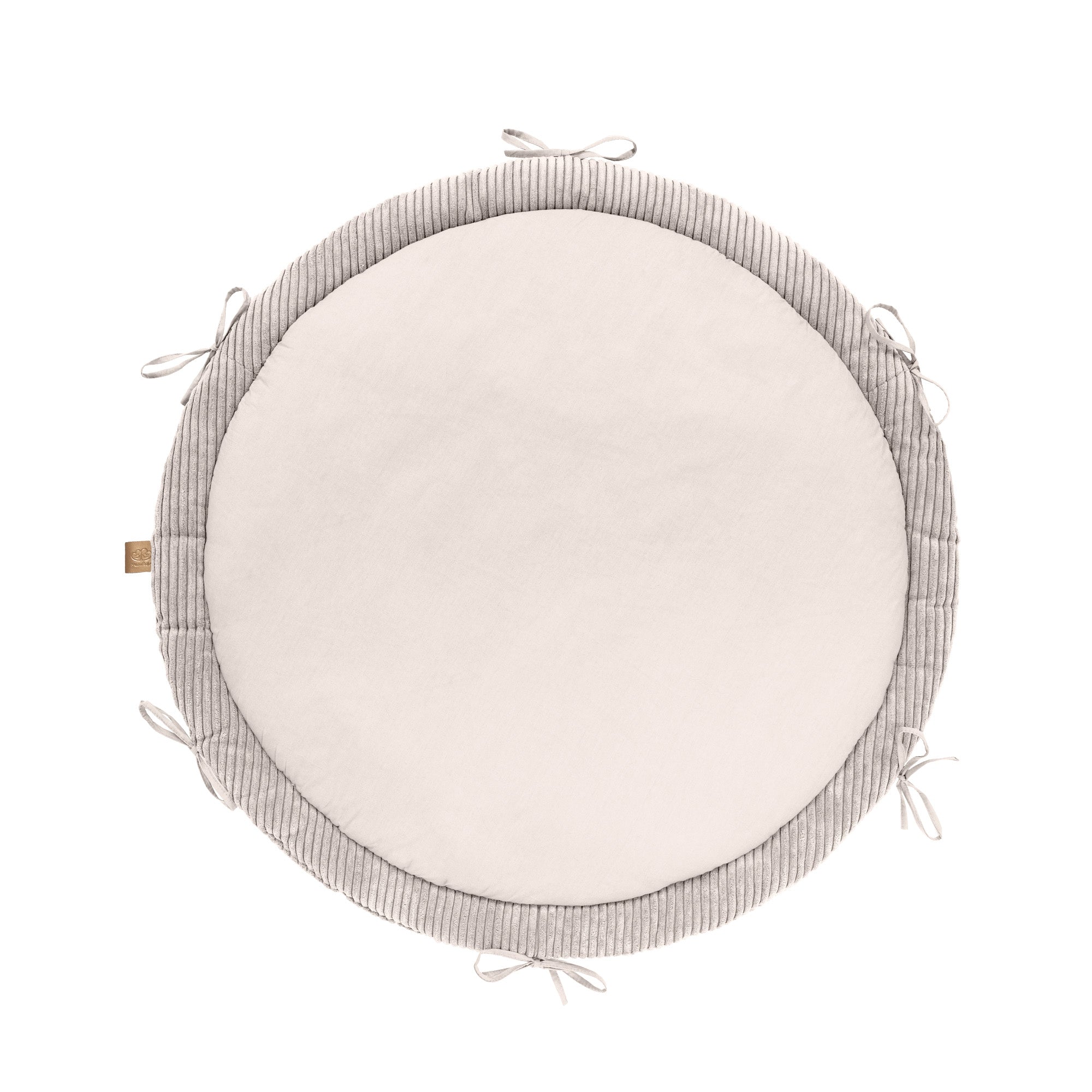 MeowBaby Babynestchen Cord mit Spielmatte & Bettumrandung – Ästhetik ecru/beige
