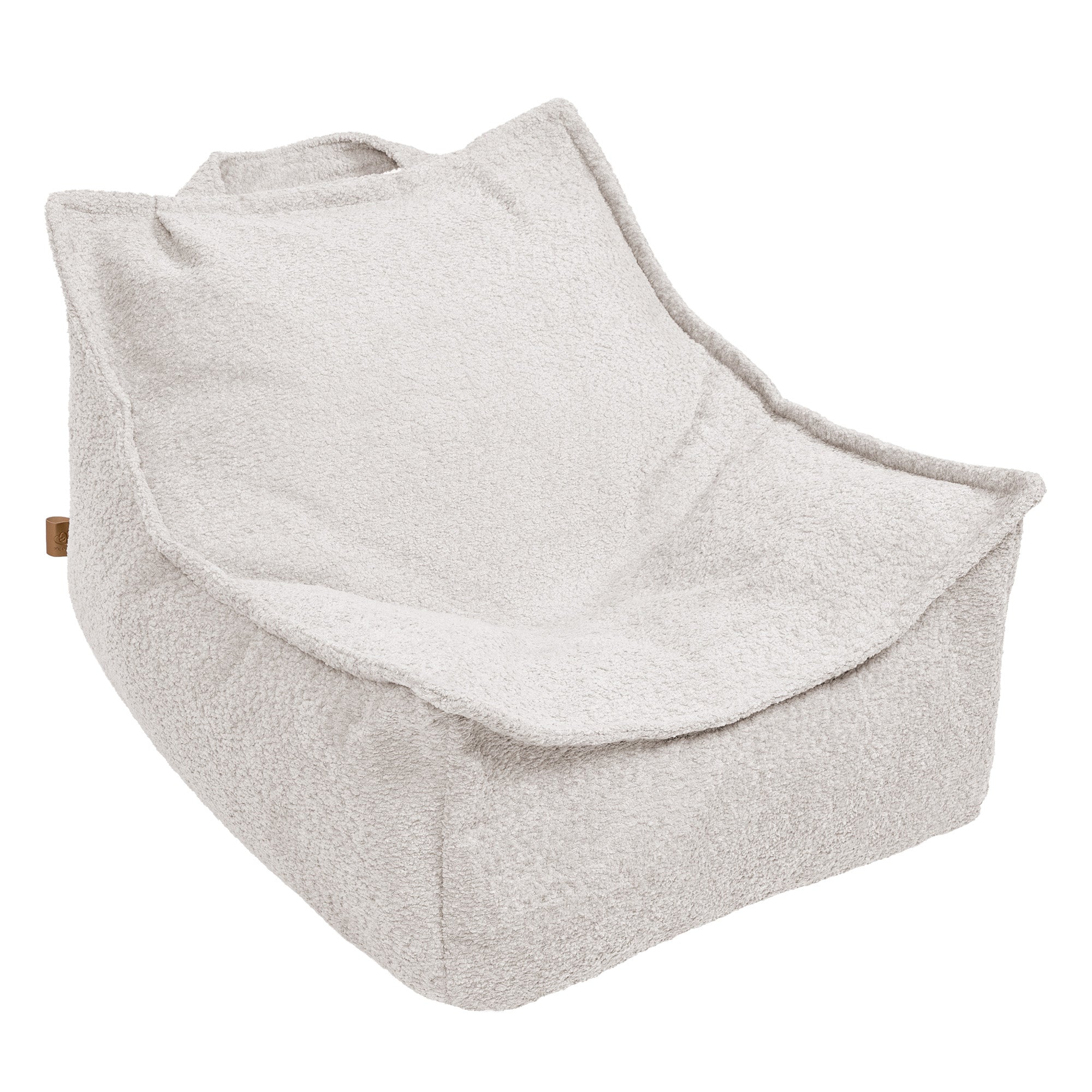 MeowBaby Sitzsack Bouclé eckig - Ecru