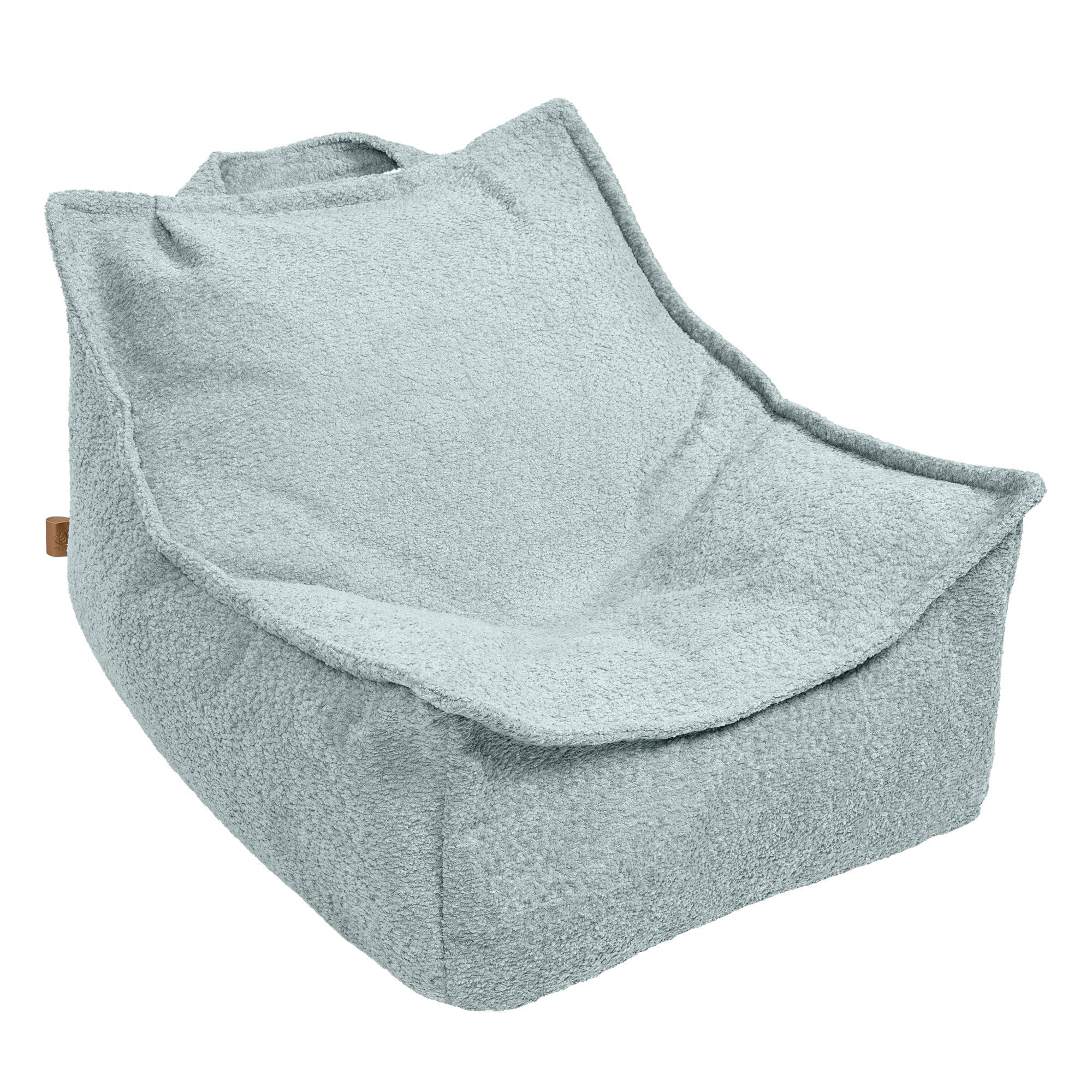 MeowBaby Sitzsack Bouclé eckig - Mint
