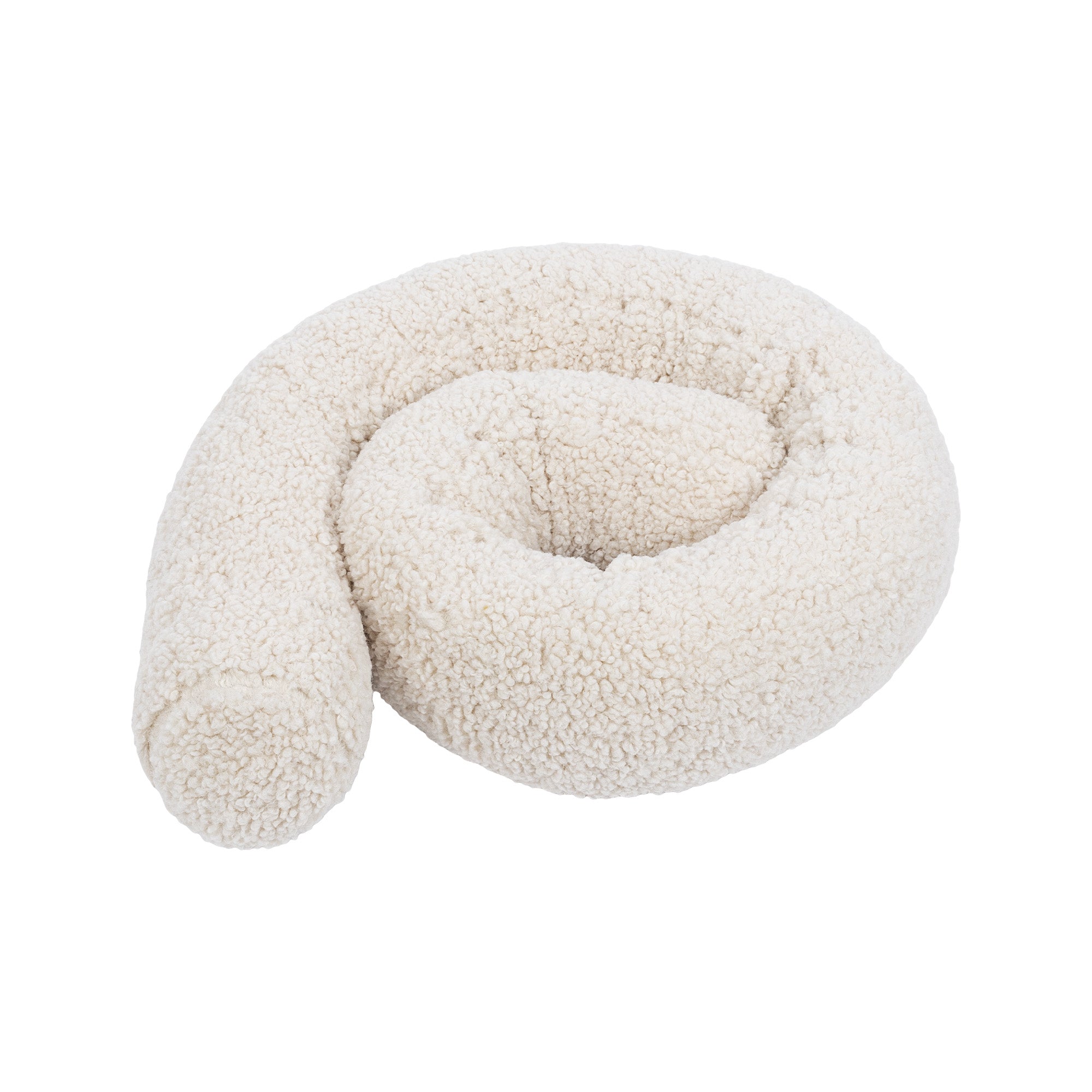 MeowBaby Bettschlange Bearly, 1,5 m - beige/creme