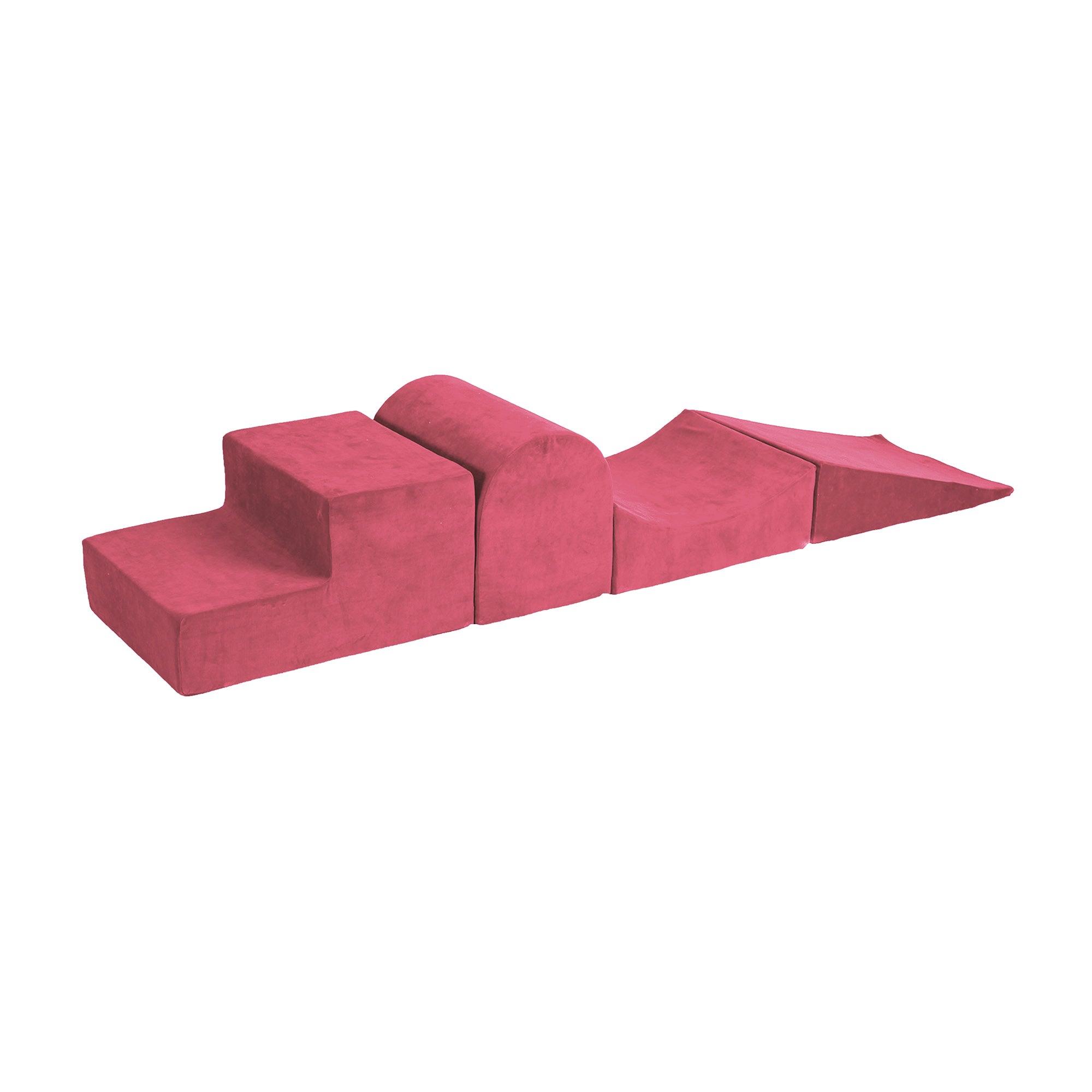 MeowBaby Schaumspielset Velvet 4 Elemente - Himbeerrot